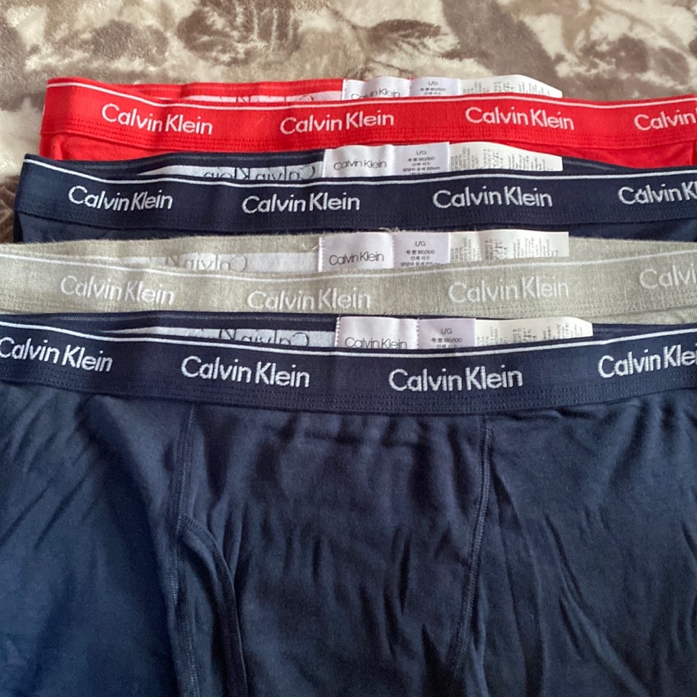 Calvin Klein boxer briefs.